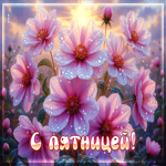 Ароматная летняя гиф-открытка С пятницей