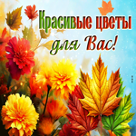 Душевная теплая гиф-открытка Красивые цветы для вас