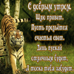 Картинка с добрым утром, шлю привет