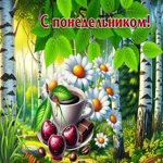 Классическая летняя гиф-открытка С понедельником!