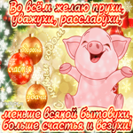 С наступающим желаю больше счастья