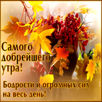 Самого добрейшего утра! Бодрости и огромных сил на весь день