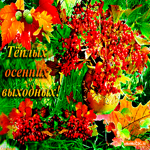 Тёплых осенних выходных
