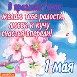 В праздник 1 мая желаю тебе счастья
