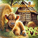 Завораживающая гиф-открытка Доброго дня! Теплой погоды!