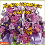 Открытка желаю огромного счастья
