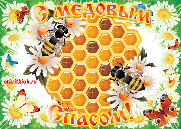 Картинка анимация медовый спас