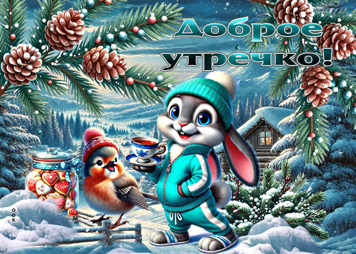 Picture благодатная зимняя гиф-открытка доброе утречко
