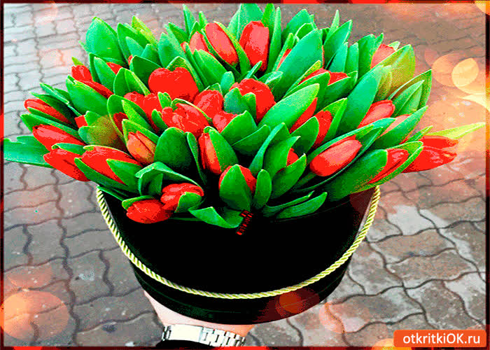 Картинка букет тюльпанов с 8 марта