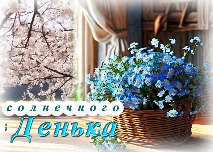 Picture чистая весенняя гиф-открытка солнечного денька