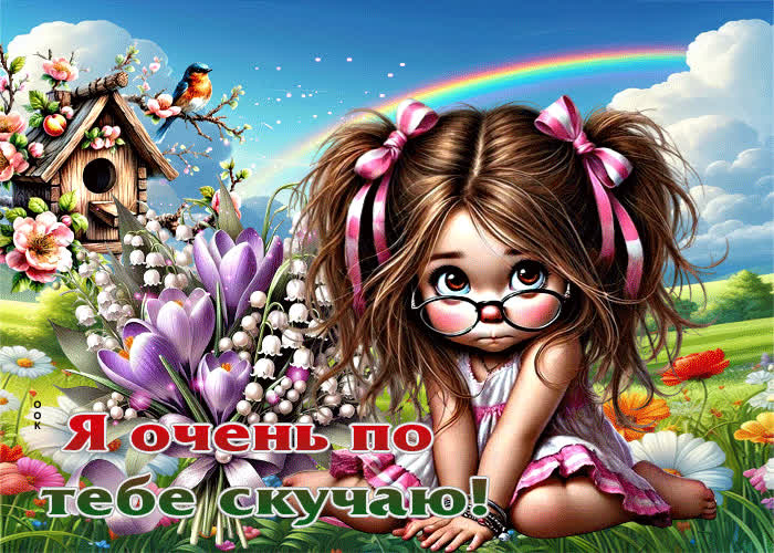 Postcard чистосердечная весенняя открытка я очень по тебе скучаю