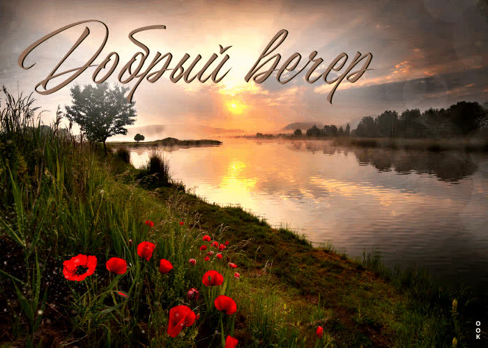 Postcard чудесная открытка с природой добрый вечер!