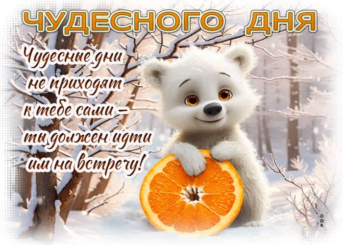 Picture чудесные дни не приходят к тебе сами! чудесного дня