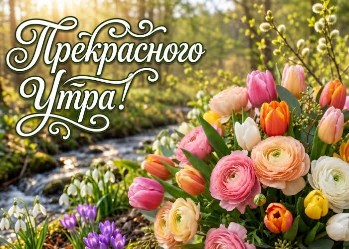 Picture цветущего весеннего утра