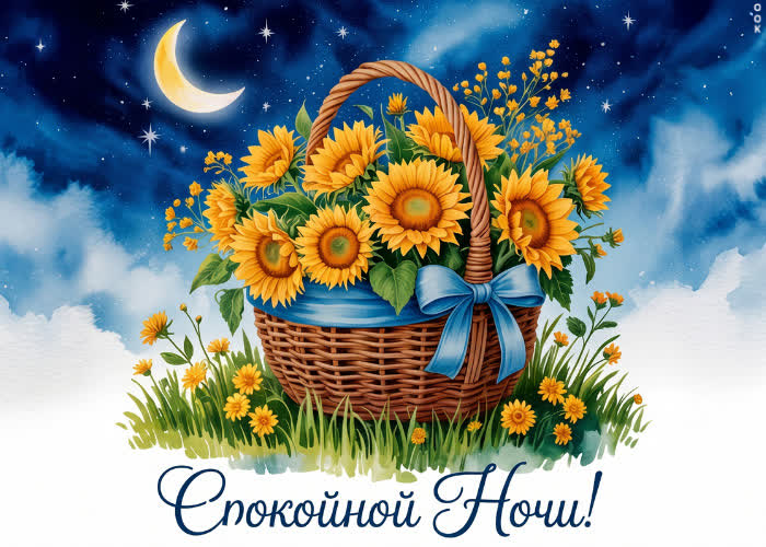 Picture цветущей яркой ночи
