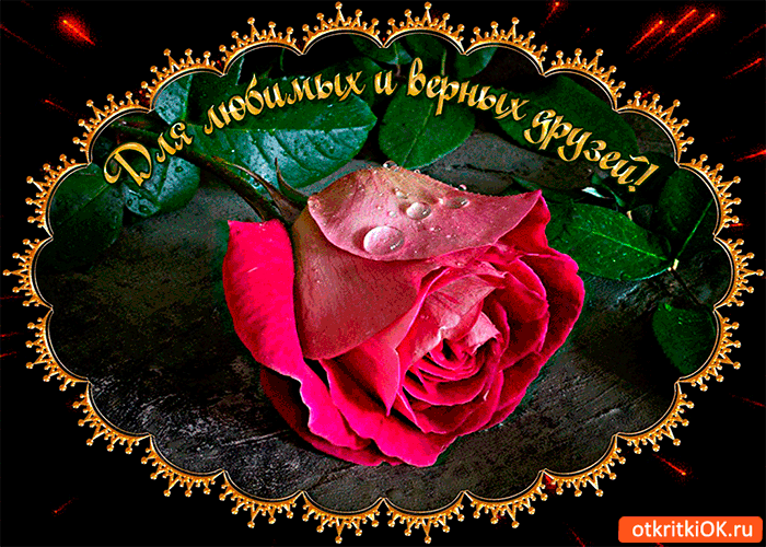 Открытка для любимых и верных друзей