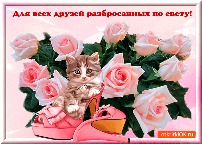 Открытка для всех друзей по свету