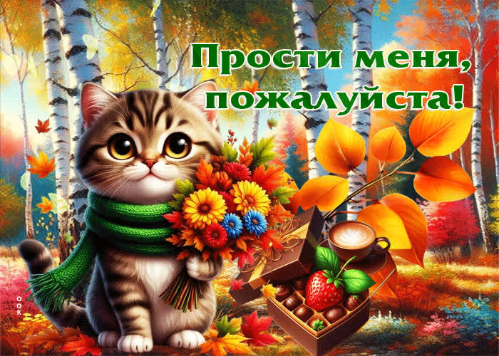 Picture добрая, уютная осенняя гифка прости меня, пожалуйста