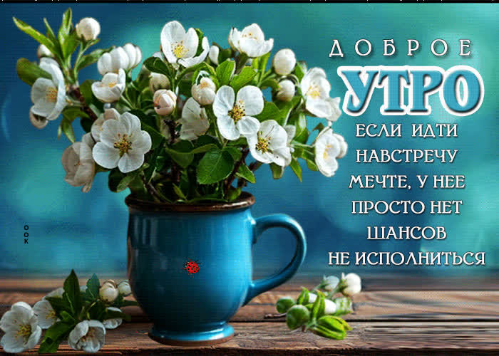 Picture доброе утро! если идти навстречу мечте, у нее просто нет шансов не исполнится