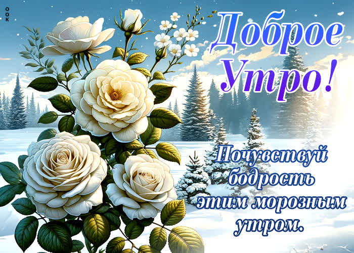 Picture доброе утро! почувствуй бодрость этим морозным утром