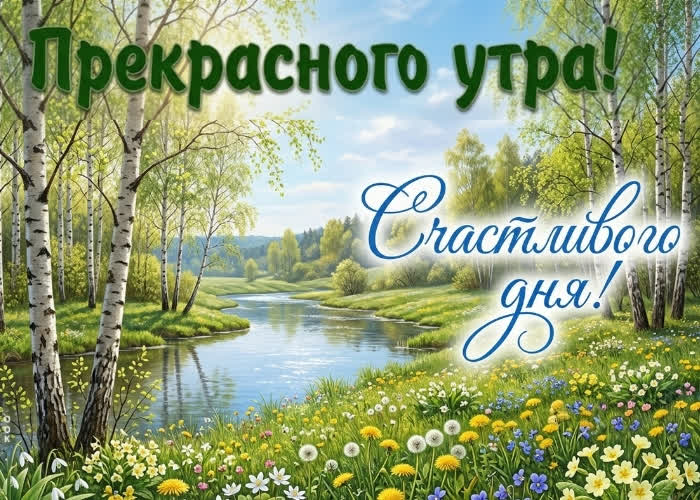 Postcard доброе утро! пусть день будет лёгким.