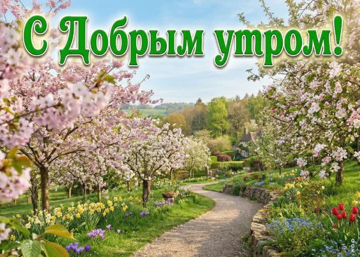Postcard доброе утро! пусть этот день принесёт только хорошие новости