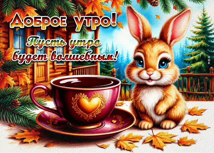 Postcard доброе утро! пусть утро будет волшебным