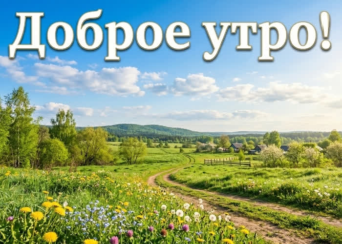 Postcard доброе утро! пусть всё радует.