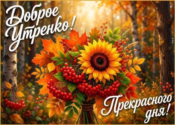 Postcard доброе утро, желаю прекрасного настроения как этот букет