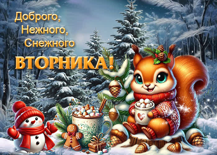 Picture доброго, нежного. снежного вторника!