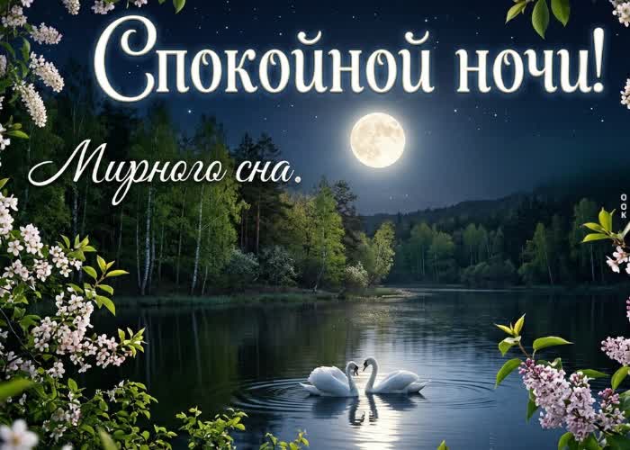 Postcard доброй ночи и сладких снов
