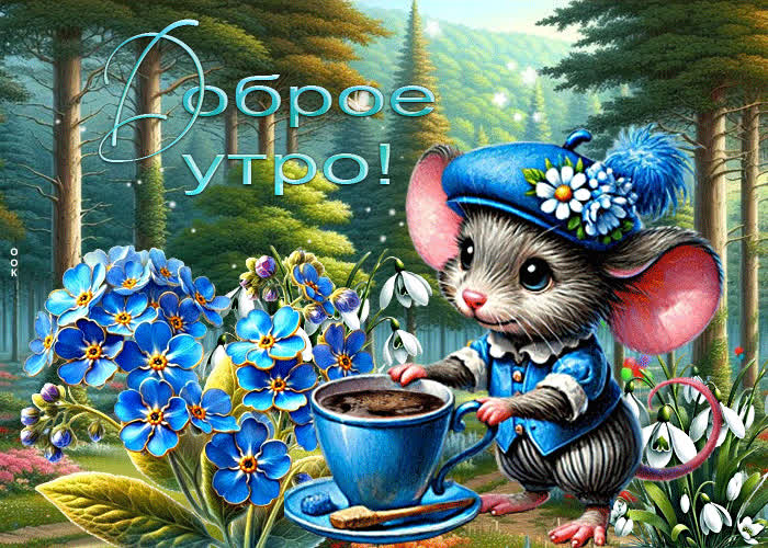 Picture душевная весенняя гиф-открытка доброе утро