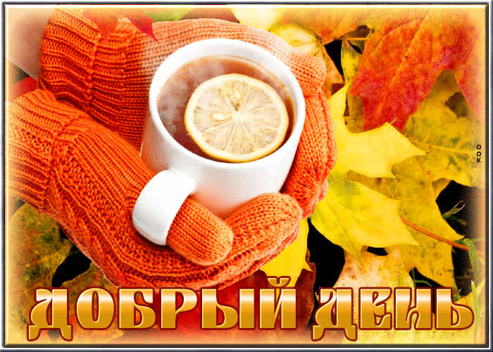 Postcard элегантная и чувственная гиф-открытка добрый день