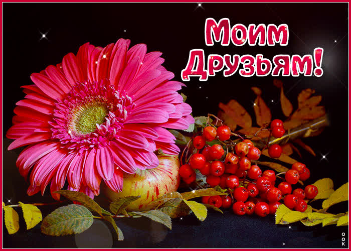 Picture эмоциональная и выразительная открытка моим друзьям
