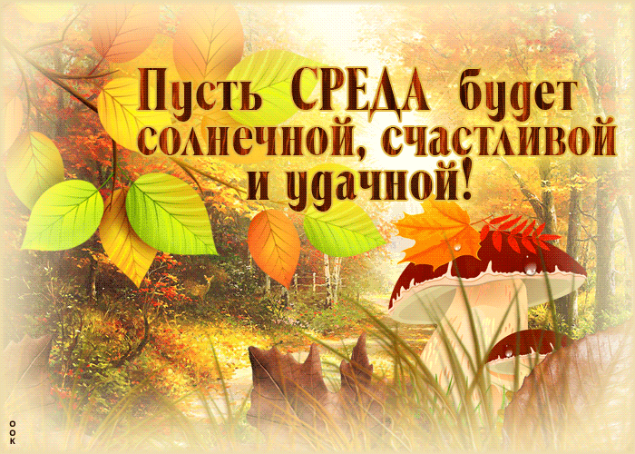 Picture гиф-открытка пусть среда будет солнечной, счастливой и удачной
