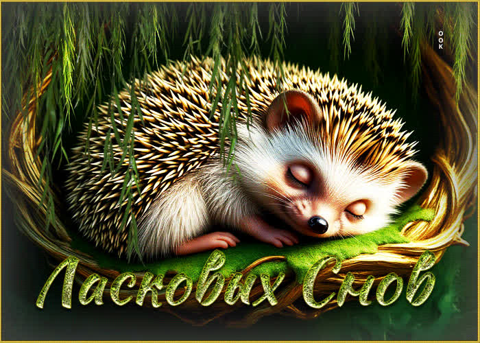 Postcard игривая душевная гиф-открытка ласковых снов