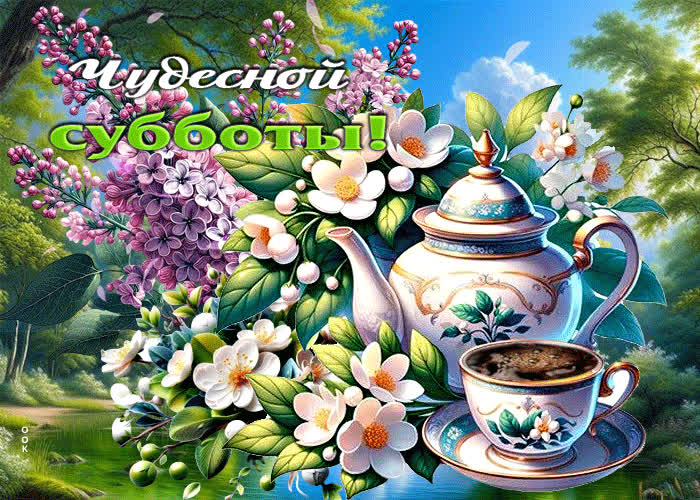 Picture искренняя, нежная весенняя гиф-открытка чудесной субботы