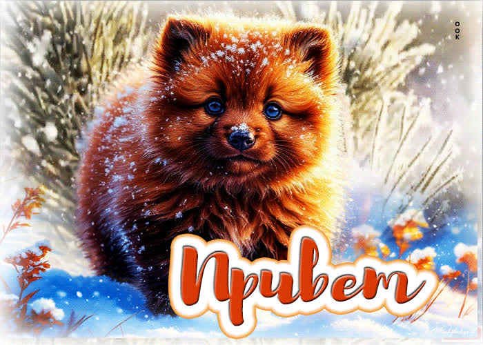 Picture искристая гифка привет