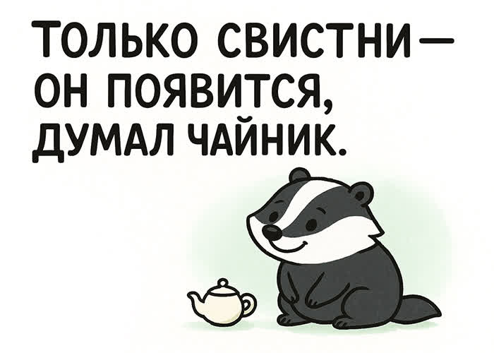 Postcard картинка с игривым юмором