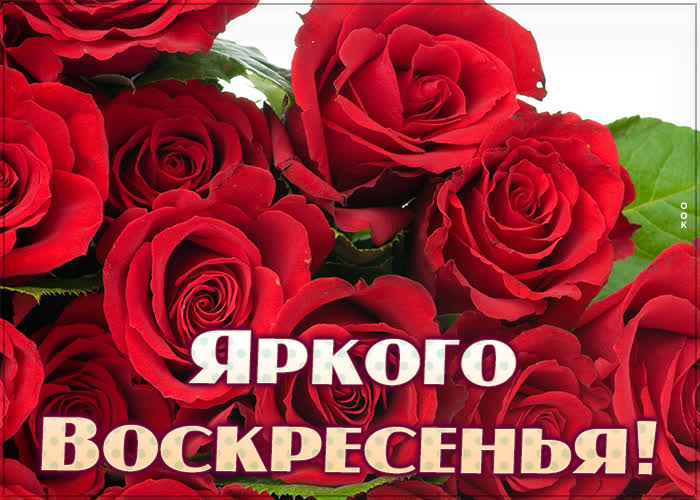 Открытка картинка яркого воскресенья