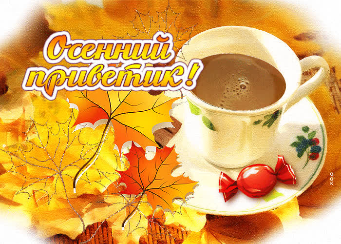 Picture красочная открытка осенний приветик!