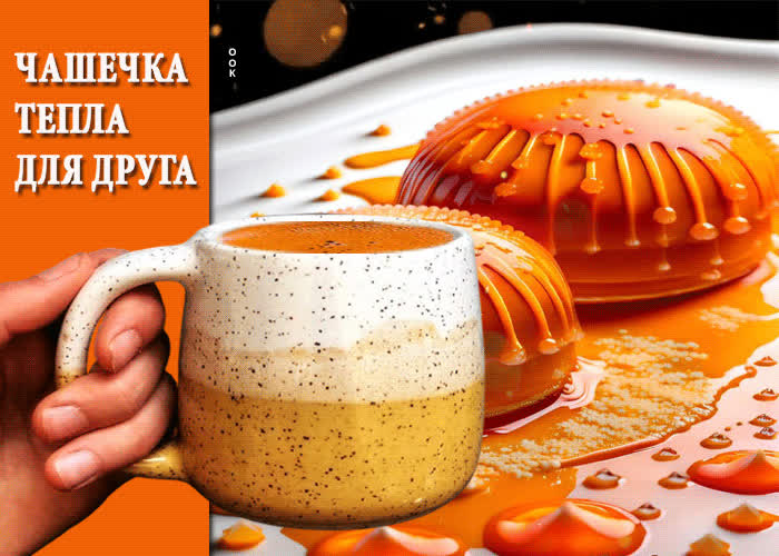 Picture ласковая гиф-открытка чашечка тепла для друга