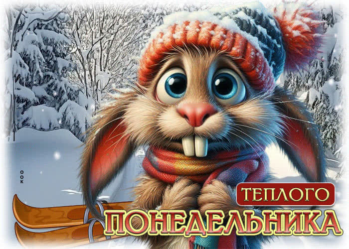 Picture магическая зимняя гиф-открытка теплого понедельника