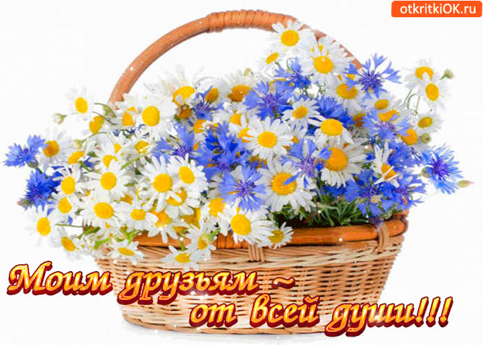 Картинка моим друзьям от всей души корзину добра