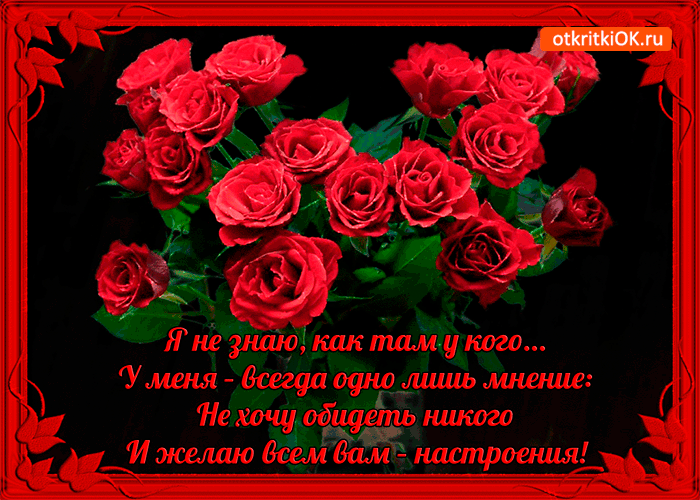Открытка не хочу обидеть никого