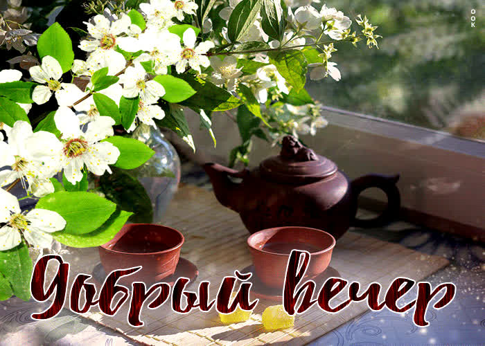 Picture несравненная открытка добрый вечер с чаем