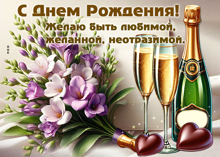Postcard нежная гифка желаю быть любимой