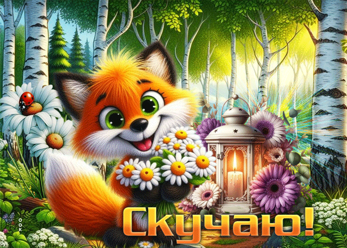 Picture обворожительная летняя гиф-открытка скучаю