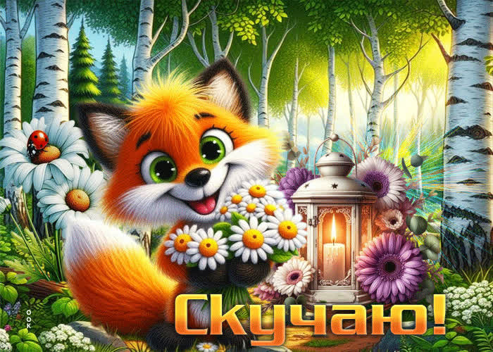 Picture обворожительная летняя гиф-открытка скучаю