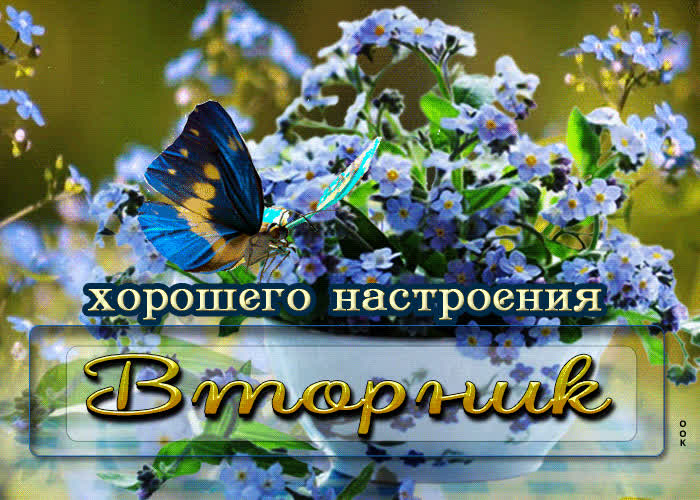 Postcard очаровательная открытка хорошего настроения! вторник